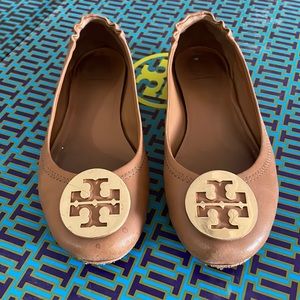 Tory Burch Minnie Travel Ballet Flats Size 7